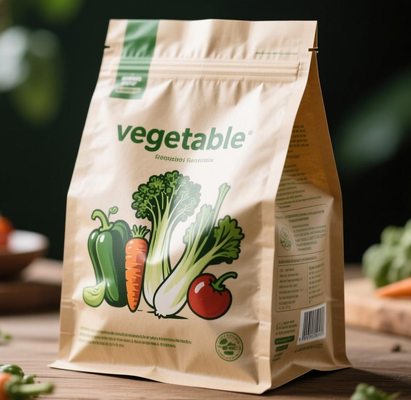 PET CPP Laminates Vegetable Packaging Plastic Bags Customizable Thickness
