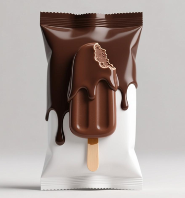 OEM Brand Frozen Popsicle Packaging Pouch High Gloss Surface Moisture Barrier