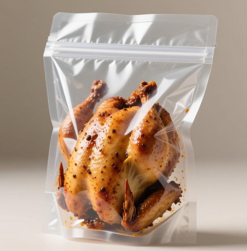 Multi Layer Composite Roast Chicken Bags Food Grade Retort Pouch Oil Resistant