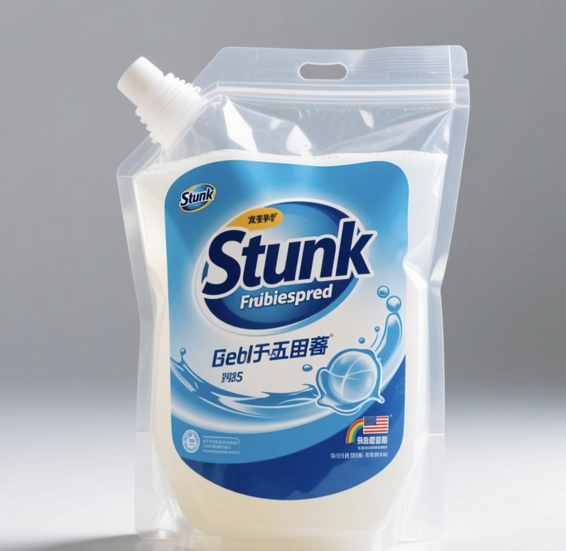 Stand Up Liquid Packaging Pouch Customizable Printing Multi Layer Film Construction