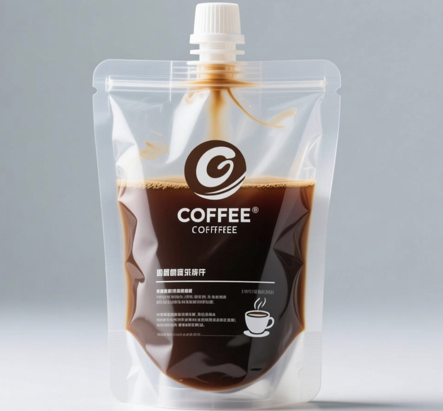Multi Layer Structure Coffee Liquid Bag With Oxygen Barrier Aroma Lock