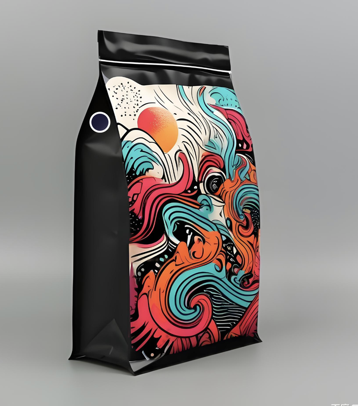 High Barrier Food Grade 8 Side Seal Pouch Flat Bottom Zipper Bag Customised Printing