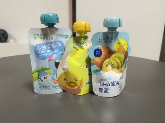 Multi Layer Construction Plastic Spout Pouches Liquid Pouch Bag OEM Size Color