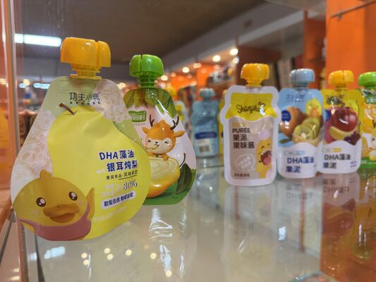 Spout Juice Pouch Anti Fog Customizable Printing Liquid Spout Bags Eco Friendly