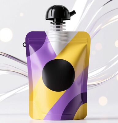 Gloss Surface Custom Printed Spout Pouches Oil Resistant With Multi Layered Protection