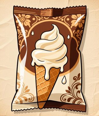 Customised Printing Ice Cream Packing Pouch For Frozen Novelty Products