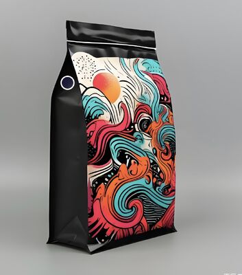 High Barrier Food Grade 8 Side Seal Pouch Flat Bottom Zipper Bag Customised Printing