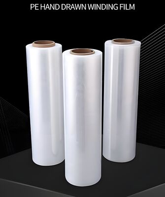 High Tensile Strength PE Stretch Film Roll For Unitizing And Protecting Palletized Goods